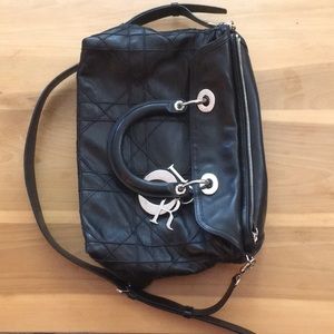 CHRISTIAN DIOR Cannage Granville Black Tote